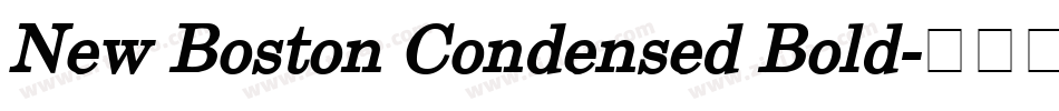 New Boston Condensed Bold字体转换